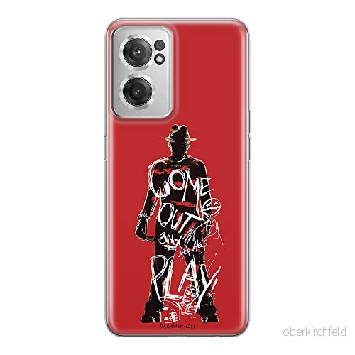 ERT GROUP mobiltelefonfodral för Oneplus NORD CE 2 originalt och officiellt licensierat Horror mönster Nightmare of Elm Street 006, fodral tillverkad av TPU plast 5905511295707
