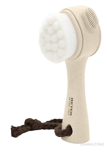 Beter Naturfiber 2 i 1 ansiktsrengöringsborste med syntetiska borst, perfekt för att peeling ansiktet 8412122229382