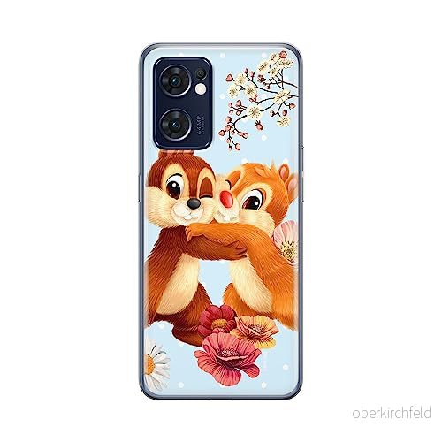 ERT GROUP mobiltelefonfodral för Oppo RENO 7 5G originalt och officiellt licensierat Disney mönster Chip & Dale 003 optimalt anpassad till formen på mobiltelefonen, fodral tillverkad av TPU plast 5905511304874