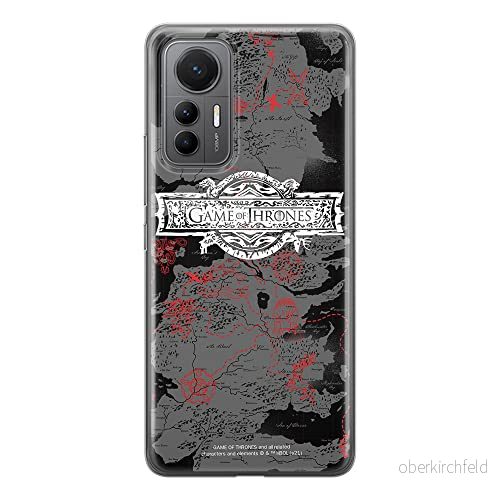 ERT GROUP mobiltelefonfodral för Xiaomi 12 LITE originalt och officiellt licensierat Game of Thrones mönster 010 optimalt anpassad till formen på mobiltelefonen, fodral tillverkad av TPU plast 5905511507077