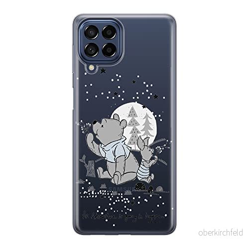 ERT GROUP mobiltelefonfodral för Samsung M53 5G originalt och officiellt licensierat Disney mönster Winnie the Pooh & Friends 008 anpassad till formen på mobiltelefonen, gedeeltelijk transparant 5905511380564