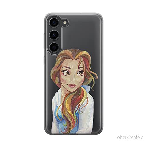 ERT GROUP mobiltelefonfodral för Samsung S23 originalt och officiellt licensierat Disney mönster Bella 003 optimalt anpassad till formen på mobiltelefonen, gedeeltelijk transparant 5905511432232