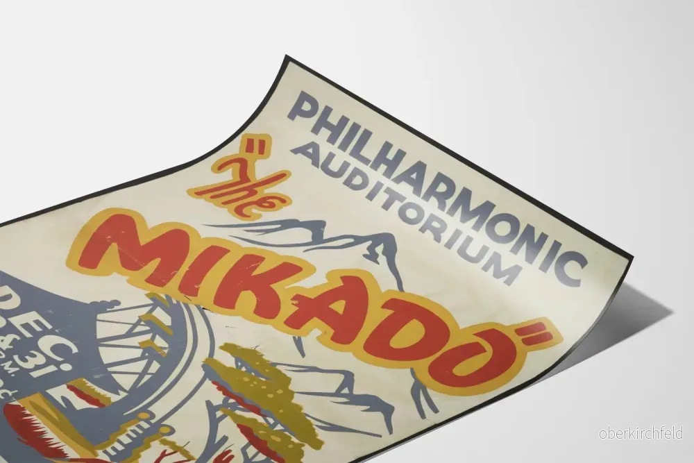 Vintageposter The Mikado Philharmonic Auditorium - Bild 3