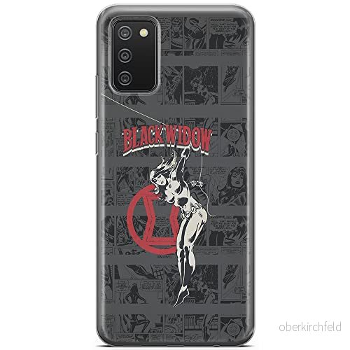 ERT GROUP mobiltelefonfodral för Samsung A02S originalt och officiellt licensierat Marvel mönster Black Widow 006 optimalt anpassad till formen på mobiltelefonen, fodral tillverkad av TPU plast 5903040234563