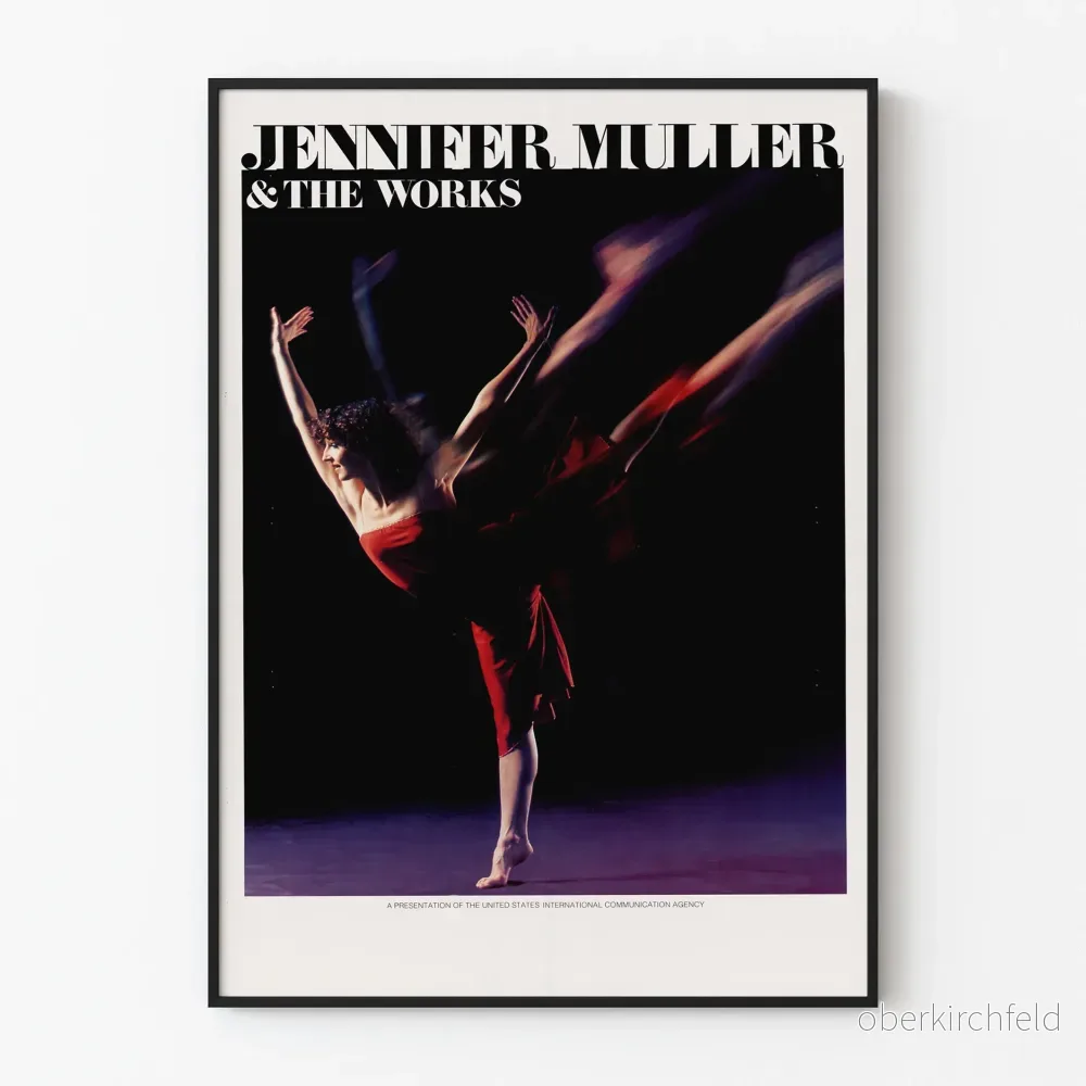 Modernt dansposter Jennifer Muller & The Works