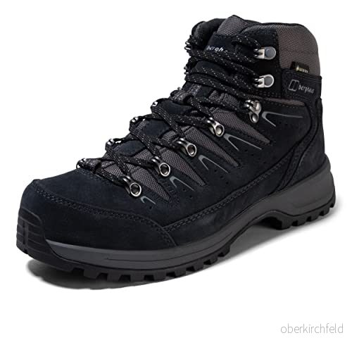 Berghaus Explorer Trek Gore tex vattentäta promenadstövlar för män, Marinblå grå, 44 EU 5052071987709