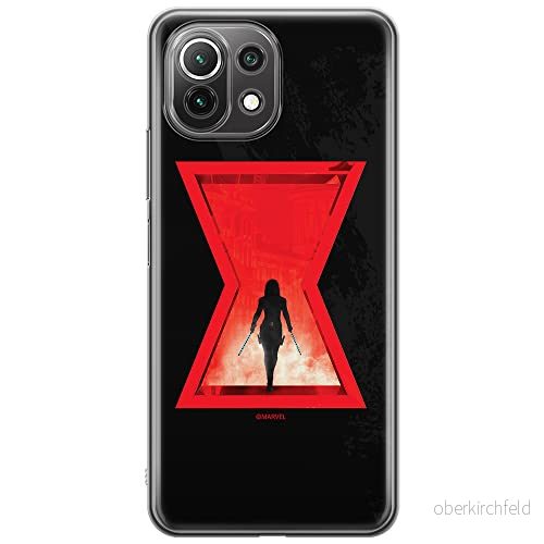 ERT GROUP mobiltelefonfodral för Xiaomi 11 LITE 4G/5G originalt och officiellt licensierat Marvel mönster Black Widow 009, fodral tillverkad av TPU plast 5903932699562