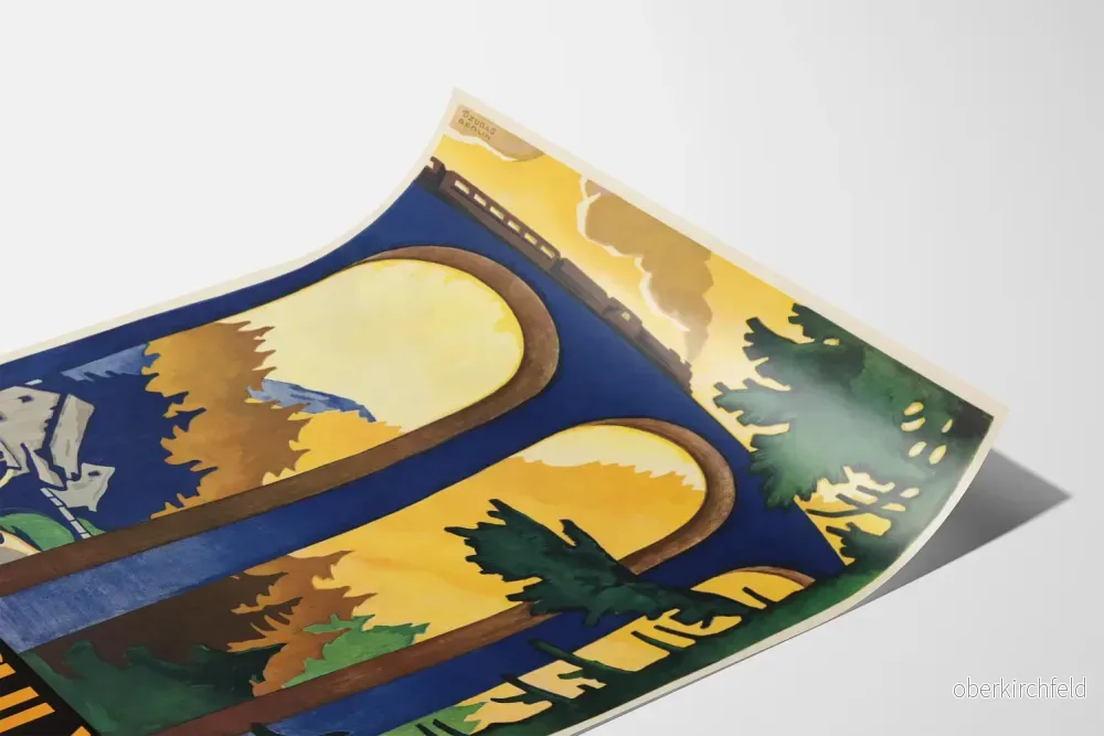 Vintageposter Tyskland Svartskogen och Viadukten - Bild 3
