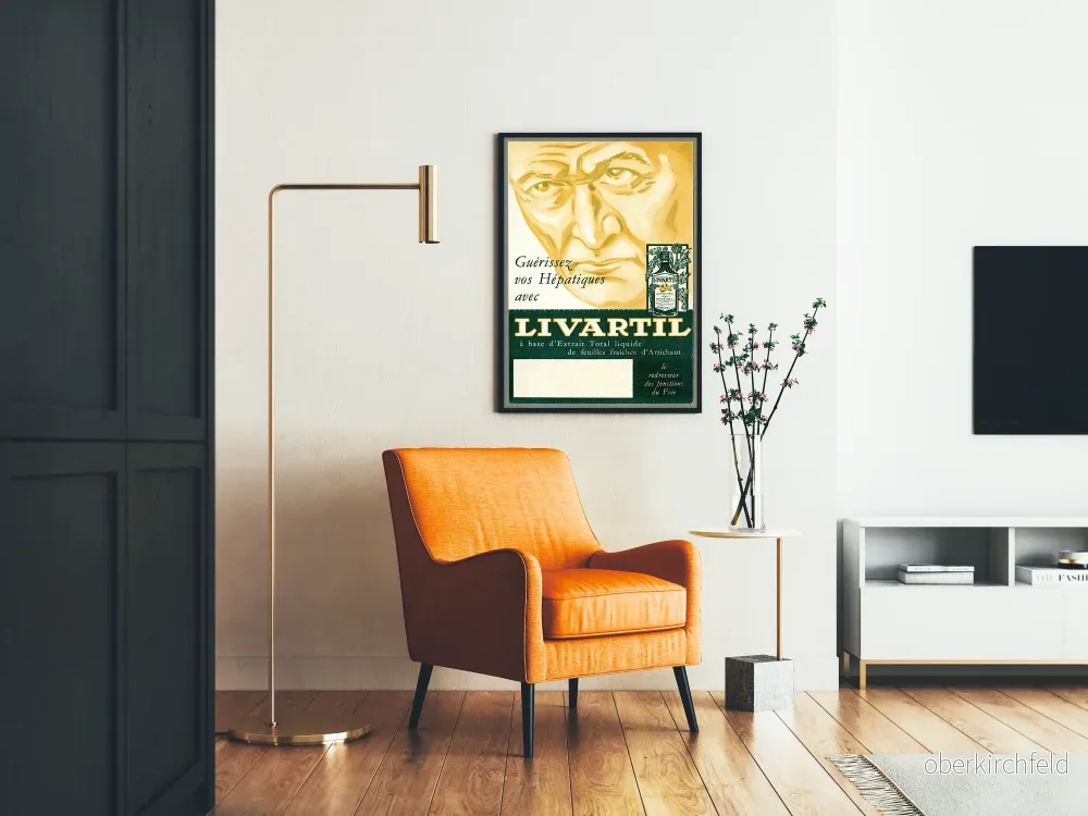 Vintage reklamposter Livartil för att vårda levern - Bild 2