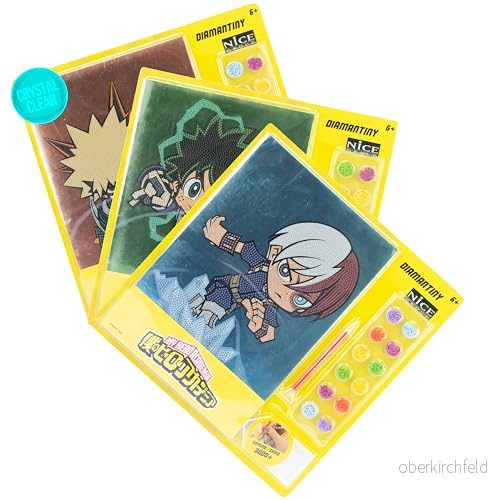 DIAMANTINY My Hero Academy Action Mosaikset skapar Crystal Art, Diamantmålning, 1 slumpmässig A4 bild 8056779690203