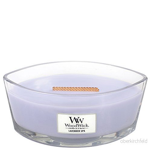 Woodwick Lavendel Spa Doftsatt Hearthwick Ellips Glas Ljus 47 ml 5038581056906