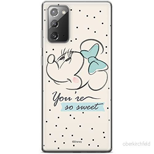 ERT GROUP mobiltelefonfodral för Samsung GALAXY NOTE 20 originalt och officiellt licensierat Disney mönster Minnie 042 optimalt anpassad till formen på mobiltelefonen, fodral tillverkad av TPU plast 5903040458488