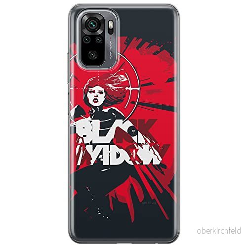 ERT GROUP mobiltelefonfodral för Xiaomi REDMI NOTE 10/ 10S originalt och officiellt licensierat Marvel mönster Black Widow 005 anpassad till formen på mobiltelefonen, fodral tillverkad av TPU plast 5903537192352