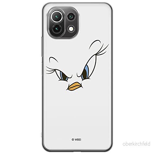 ERT GROUP mobiltelefonfodral för Xiaomi 11 LITE 4G/5G originalt och officiellt licensierat Looney Tunes mönster Tweety 001, fodral tillverkad av TPU plast 5903932702873