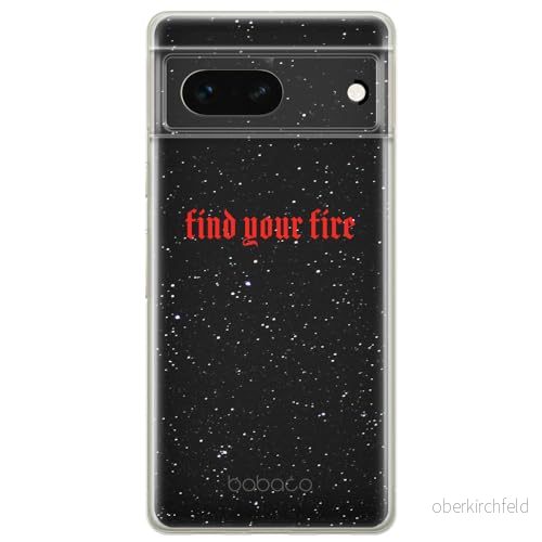 ERT GROUP mobiltelefonfodral för Google PIXEL 7 originalt och officiellt licensierat Babaco mönster Find your fire 002 optimalt anpassad till formen på mobiltelefonen, fodral tillverkad av TPU plast 5905795146481