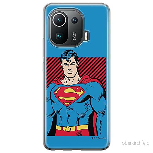 ERT GROUP mobiltelefonfodral för Xiaomi MI 11 PRO originalt och officiellt licensierat DC mönster Superman 029 optimalt anpassad till formen på mobiltelefonen, fodral tillverkad av TPU plast 5905131569462