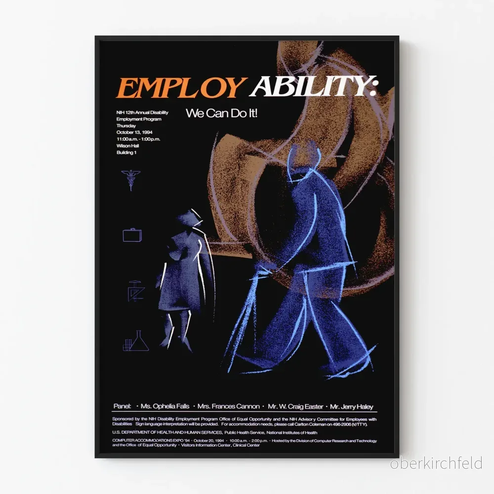 Employ Ability: We Can Do It – Poster för medvetenhet om sysselsättning för personer med funktionsnedsättning