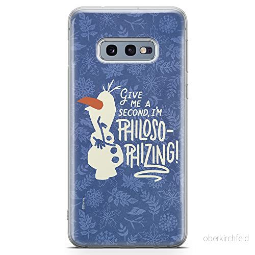 ERT GROUP mobiltelefonfodral för Samsung S10e originalt och officiellt licensierat Disney mönster Olaf 005 optimalt anpassad till formen på mobiltelefonen, gedeeltelijk transparant 5903537016818