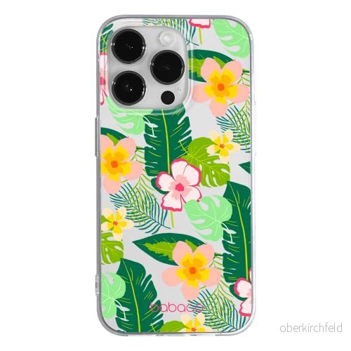 ERT GROUP mobiltelefonfodral för Apple Iphone 14 PRO originalt och officiellt licensierat Babaco mönster Flowers 019 optimalt anpassad till formen på mobiltelefonen, gedeeltelijk transparant 5905131917003