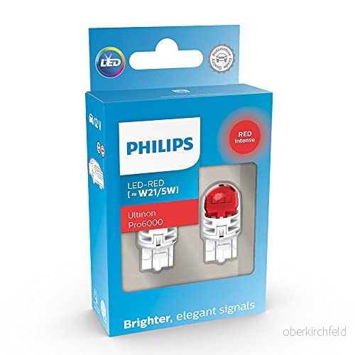 Philips Ultinon Pro6000, LED signallampa för bil (W21/5W röd) 8719018015525