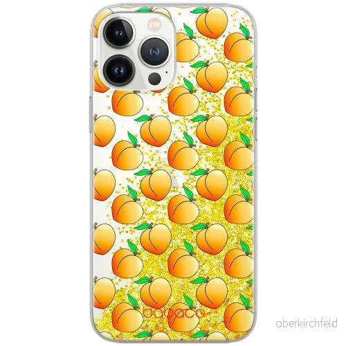 ERT GROUP mobiltelefonfodral för Apple Iphone 11 originalt och officiellt licensierat Babaco mönster Peaches 001 Vit optimalt anpassad till formen på mobiltelefonen, med glitter overflow effekt 5903537774015