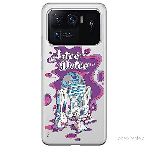 ERT GROUP mobiltelefonfodral för Xiaomi MI 11 ULTRA originalt och officiellt licensierat Star Wars mönster R2D2 002 optimalt anpassad till formen på mobiltelefonen, gedeeltelijk transparant 5903932715415
