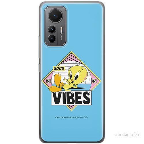 ERT GROUP mobiltelefonfodral för Xiaomi 12 LITE originalt och officiellt licensierat Looney Tunes mönster Tweety 013 optimalt anpassad till formen på mobiltelefonen, fodral tillverkad av TPU plast 5905795094911