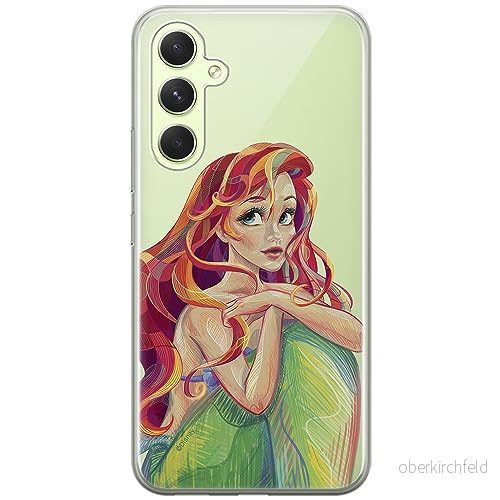 ERT GROUP mobiltelefonfodral för Samsung A54 5G originalt och officiellt licensierat Disney mönster Ariel 004 optimalt anpassad till formen på mobiltelefonen, gedeeltelijk transparant 5905511813413