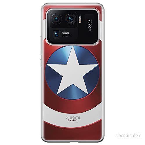 ERT GROUP mobiltelefonfodral för Xiaomi MI 11 ULTRA originalt och officiellt licensierat Marvel mönster Captain America 025 optimalt anpassad till formen på mobiltelefonen, gedeeltelijk transparant 5903932710014