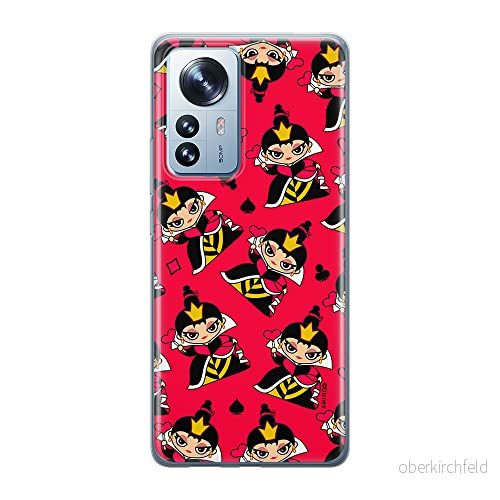 ERT GROUP mobiltelefonfodral för Xiaomi 12 PRO originalt och officiellt licensierat Disney mönster Queen of Hearts 002 anpassad till formen på mobiltelefonen, fodral tillverkad av TPU plast 5905511529307