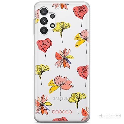 ERT GROUP mobiltelefonfodral för Samsung A32 5G originalt och officiellt licensierat Babaco mönster Flowers 012 optimalt anpassad till formen på mobiltelefonen, gedeeltelijk transparant 5903932607239