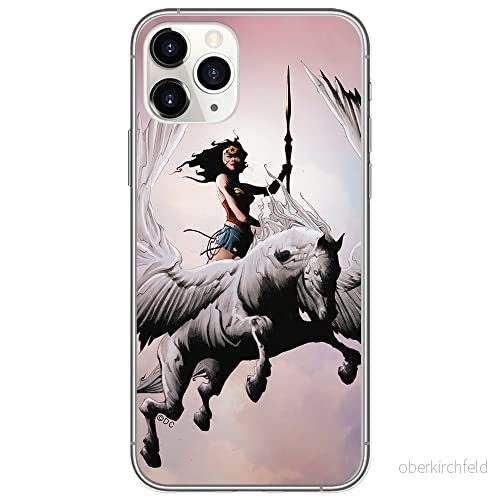 ERT GROUP mobiltelefonfodral för Apple Iphone 11 PRO MAX originalt och officiellt licensierat DC mönster Wonder Woman 002 Vit anpassad till formen på mobiltelefonen, fodral tillverkad av TPU plast 5902980827514