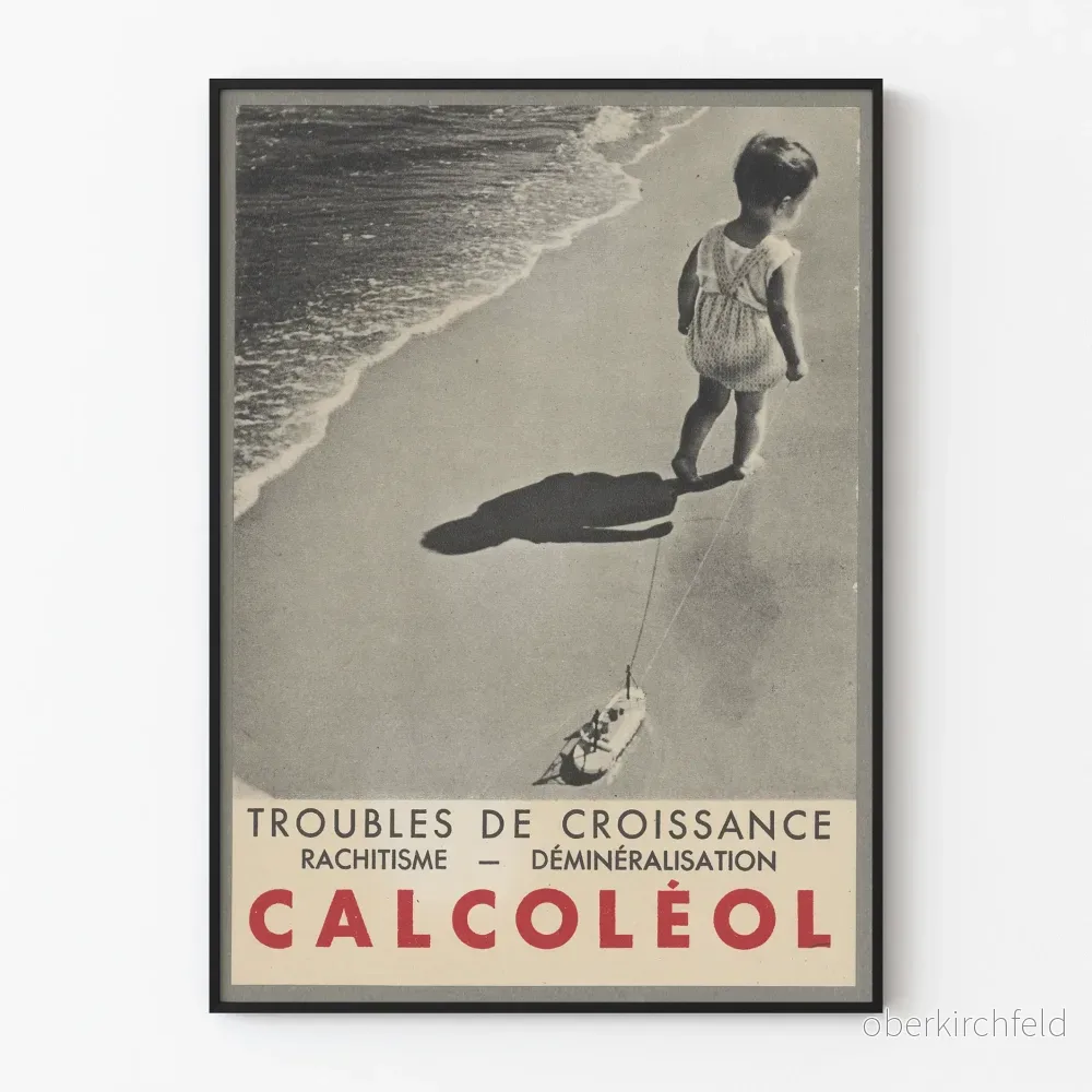 Vintageposter Calcoléol tillväxtproblem och mineralbrist