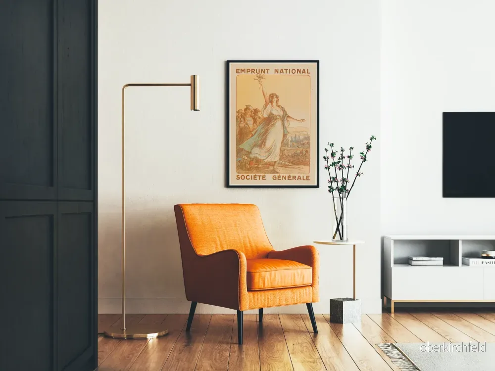 Vintageposter för Nationalutlåning Société Générale för väggdekoration - Bild 2