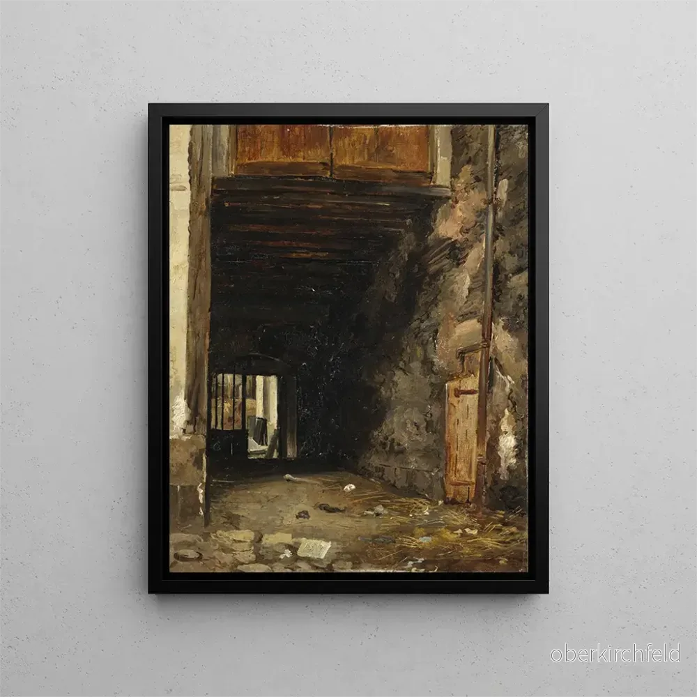 L’entrée d’une cour – Auguste Xavier Leprince | Konsttryck L’entrée d’une cour – Auguste Xavier Leprince | Konsttryck