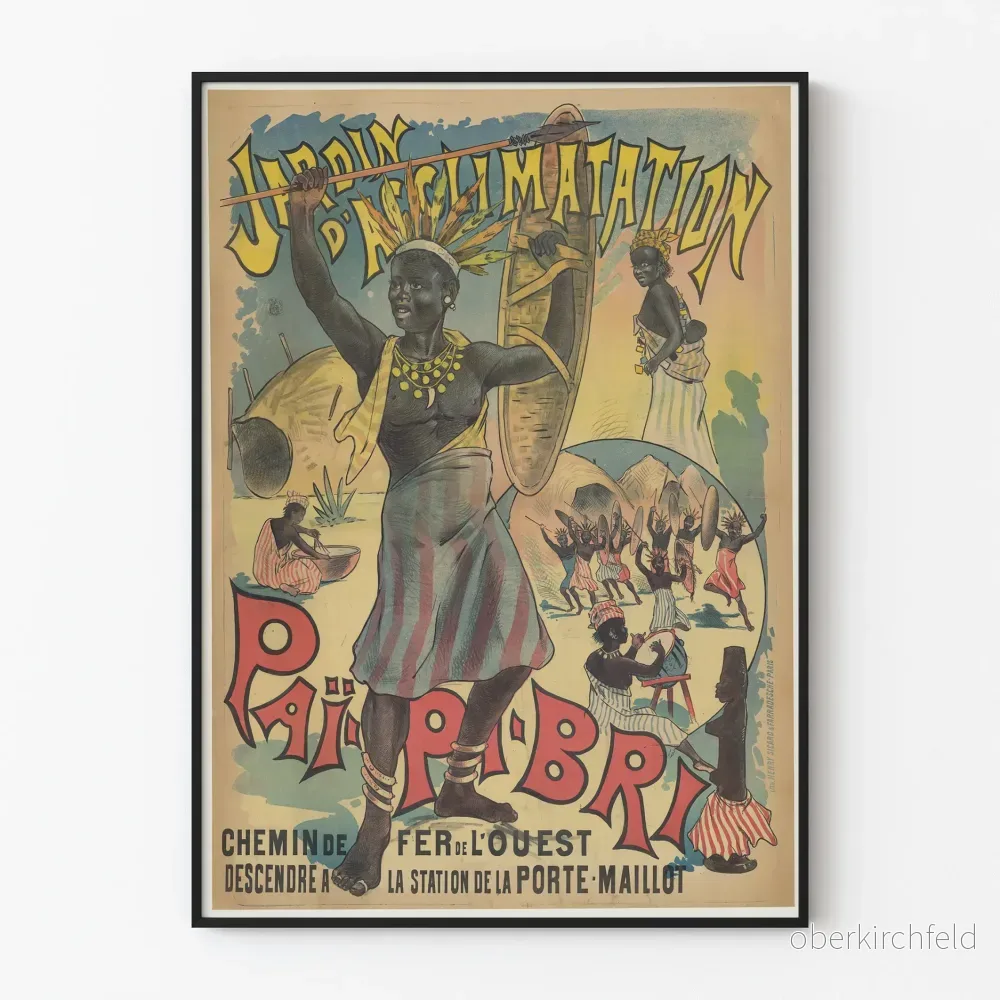 Vintageaffisch Trädgården för anpassning Paï Pi Bri - Retro väggdekoration