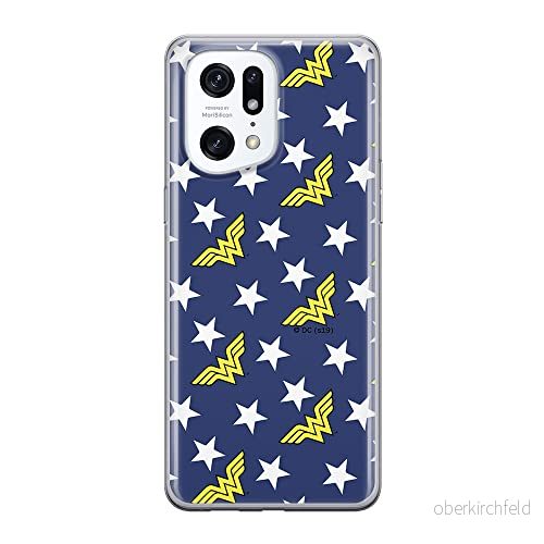 ERT GROUP mobiltelefonfodral för Oppo FIND X5 PRO originalt och officiellt licensierat DC mönster Wonder Woman 007 optimalt anpassad till formen på mobiltelefonen, fodral tillverkad av TPU plast 5905511405519