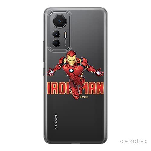 ERT GROUP mobiltelefonfodral för Xiaomi 12 LITE originalt och officiellt licensierat Marvel mönster Iron Man 030 optimalt anpassad till formen på mobiltelefonen, gedeeltelijk transparant 5905511508104