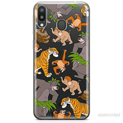 ERT GROUP mobiltelefonfodral för Samsung M20 originalt och officiellt licensierat Disney mönster Jungle Book 003 optimalt anpassad till formen på mobiltelefonen, gedeeltelijk transparant 5905131782304