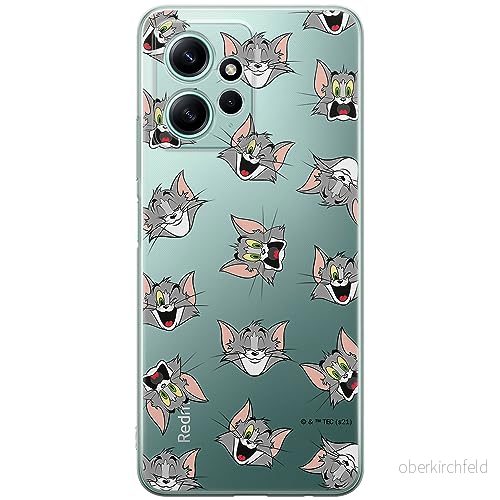 ERT GROUP mobiltelefonfodral för Xiaomi REDMI NOTE 12 4G originalt och officiellt licensierat Tom & Jerry mönster 007 optimalt anpassad till formen på mobiltelefonen, gedeeltelijk transparant 5905511944490