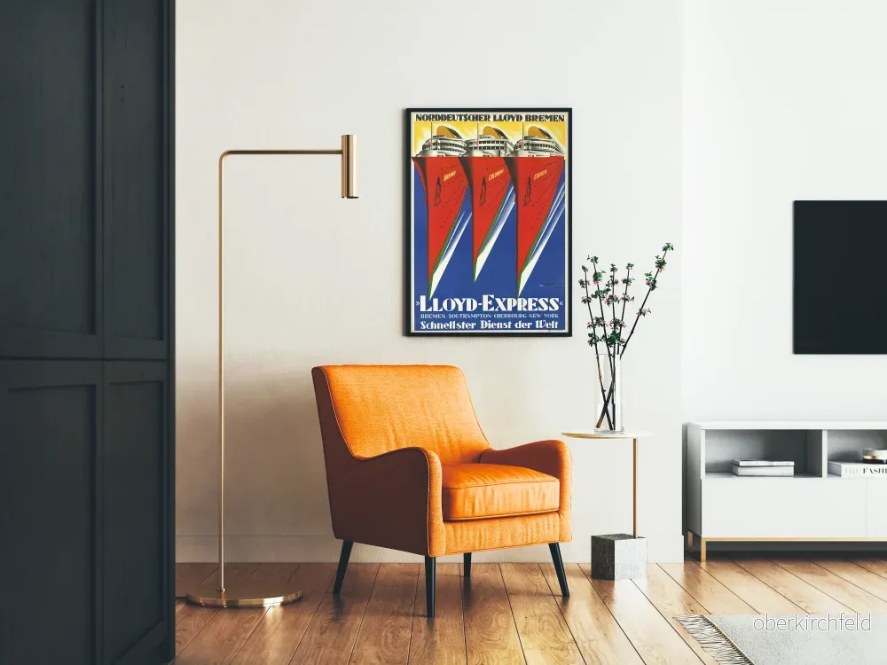 Vintageposter Lloyd Express Norddeutscher Lloyd Bremen - Bild 2