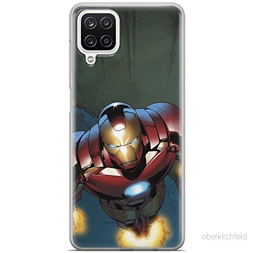 ERT GROUP mobiltelefonfodral för Samsung A12 / M12 originalt och officiellt licensierat Marvel mönster Iron Man 017 optimalt anpassad till formen på mobiltelefonen, fodral tillverkad av TPU plast 5903040102039