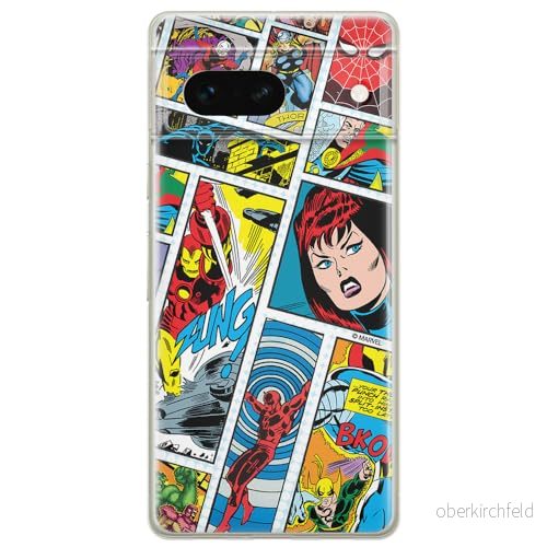 ERT GROUP mobiltelefonfodral för Google PIXEL 7 originalt och officiellt licensierat Marvel mönster Avengers 034 optimalt anpassad till formen på mobiltelefonen, fodral tillverkad av TPU plast 5905795153892