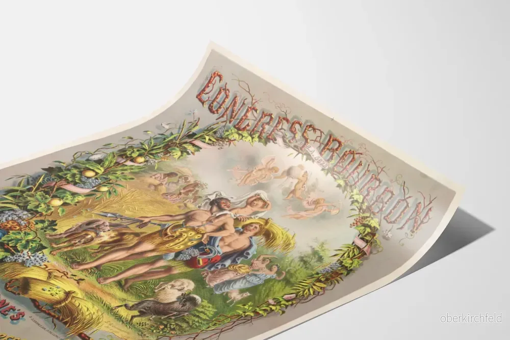 Vintage dekorativ poster Congress Bourbon - Bild 3