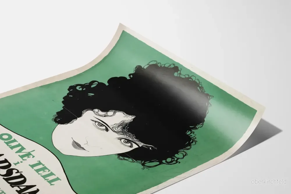 Vintageaffisch Olive Tell i Selskapsdamen - Konstnärlig Väggdekoration - Bild 3