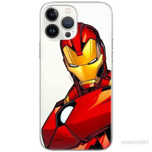 ERT GROUP mobiltelefonfodral för Huawei P30 originalt och officiellt licensierat Marvel mönster Iron Man 005 Vit optimalt anpassad till formen på mobiltelefonen, gedeeltelijk transparant 5903040762394