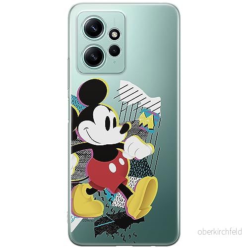 ERT GROUP mobiltelefonfodral för Xiaomi REDMI NOTE 12 4G originalt och officiellt licensierat Disney mönster Mickey 032 optimalt anpassad till formen på mobiltelefonen, gedeeltelijk transparant 5905511937003