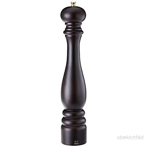 Peugeot Pepparkvarn Paris, manuell kryddkvarn för olika smaknyanser, kvarn i tidlös design, chokladfärg, trä, 40 cm 4006950090432