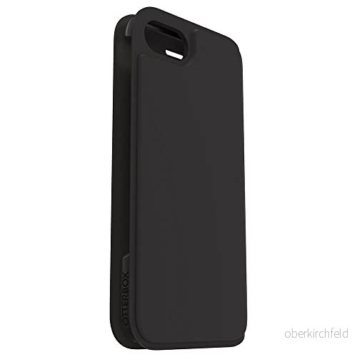 OtterBox Strada Via skal för iPhone 7/8/SE 2:e gen/SE 3:e gen, stöttåligt, fallsäkert, tunt, skyddande Folio med korthållare, testad till militärstandard x2, Svart 5060475903454