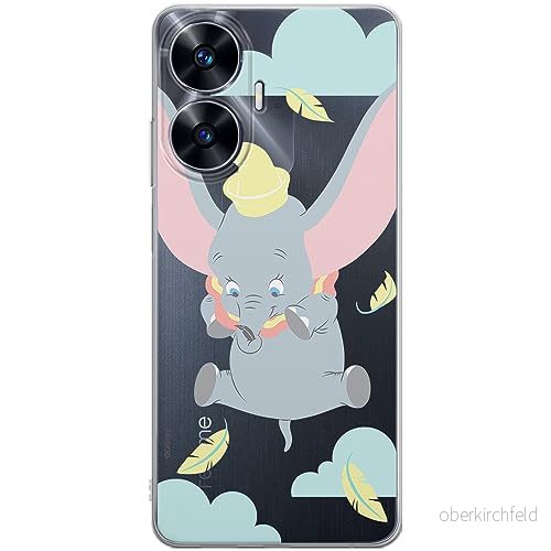 ERT GROUP mobiltelefonfodral för Realme C55 originalt och officiellt licensierat Disney mönster Dumbo 014 optimalt anpassad till formen på mobiltelefonen, gedeeltelijk transparant 5905511863340